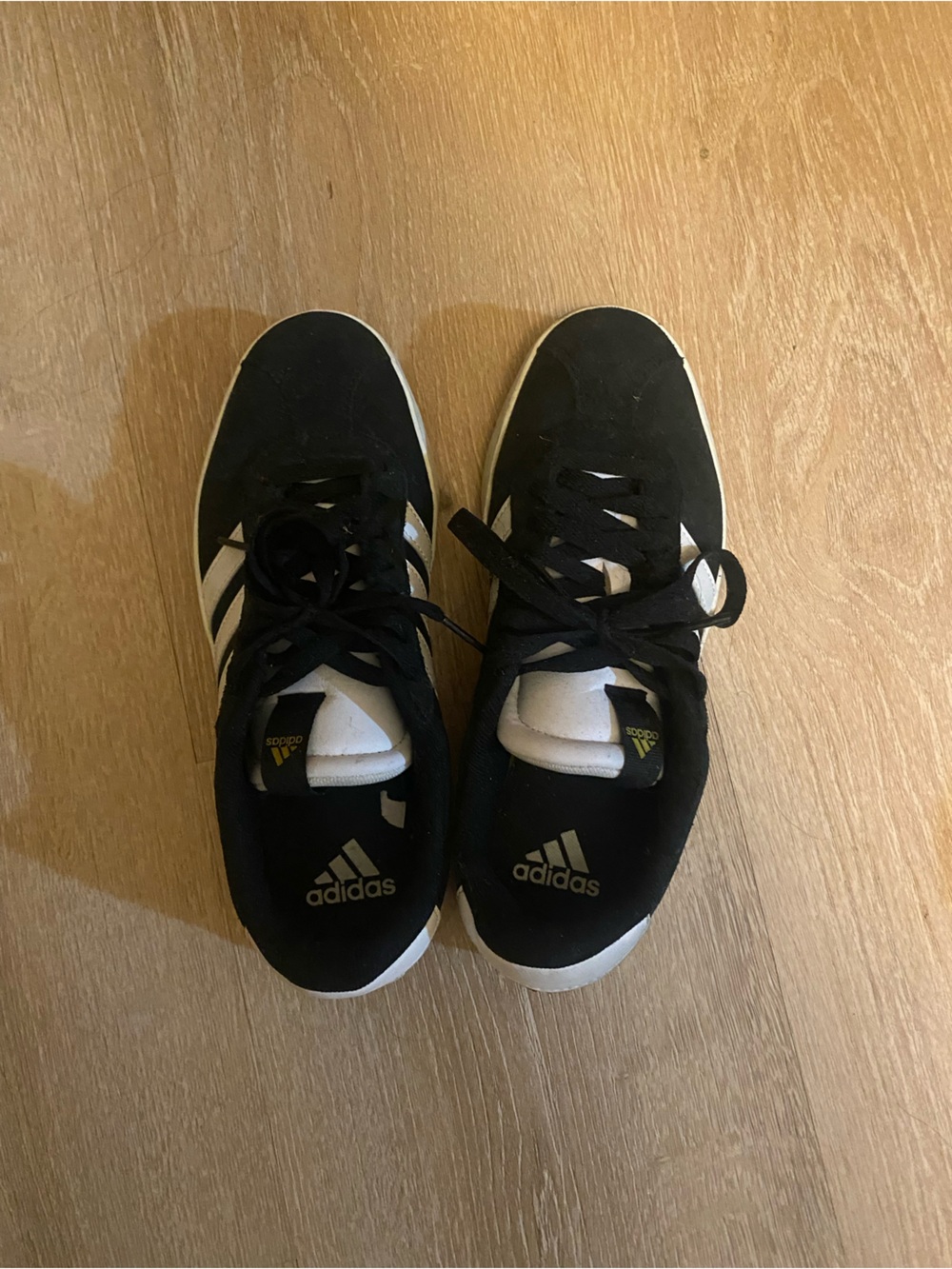 Adidas Women’s Black and White Athletic Sneakers